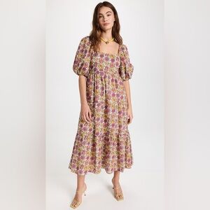 NWT MINKPINK Yasamin Tiered Midi Floral Dress Size XXL